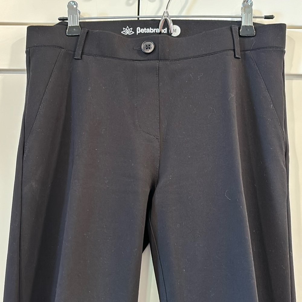 Betabrand black dress yoga pants, size medium